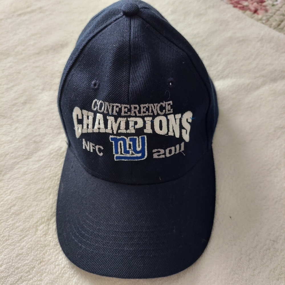 New York Giants 2011 conference champions Ball Cap Velcro Closure